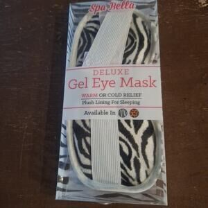 SPA BELLA Deluxe GEL EYE MASK Warm or Cold Relief - Plush Lining for Sleeping
